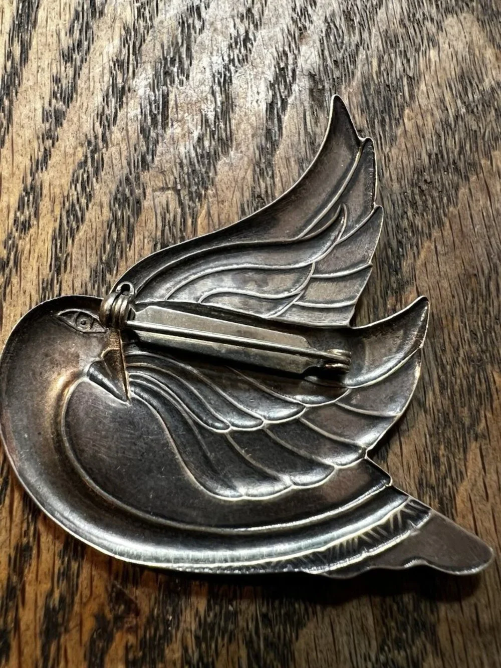 Early Unsigned Laurel Burch Dove Brooch Very Rare & Collectible 1980 EUC